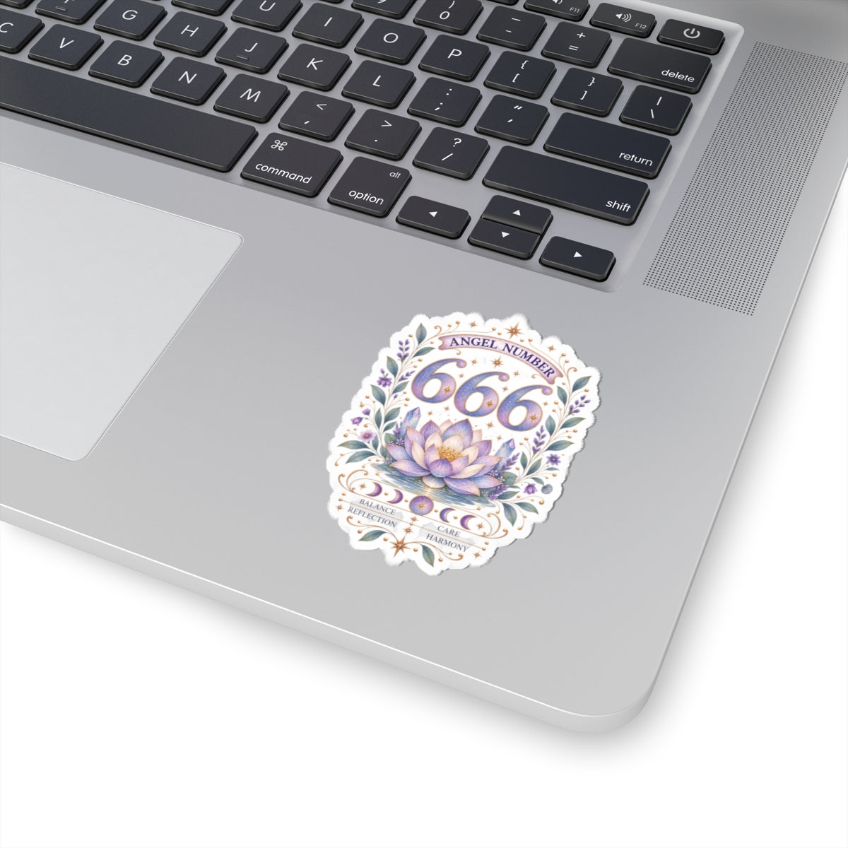 666 Angel Number Sticker, Balance & Harmony Vinyl Sticker, Reflection Celestial Sticker, Spiritual Numerology Gift