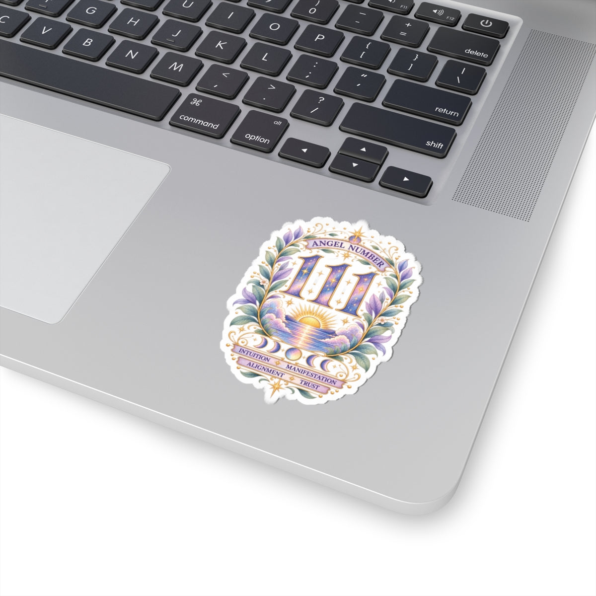 111 Angel Number Sticker, Manifestation Vinyl Sticker, New Beginnings Celestial Sticker, Spiritual Numerology Gift