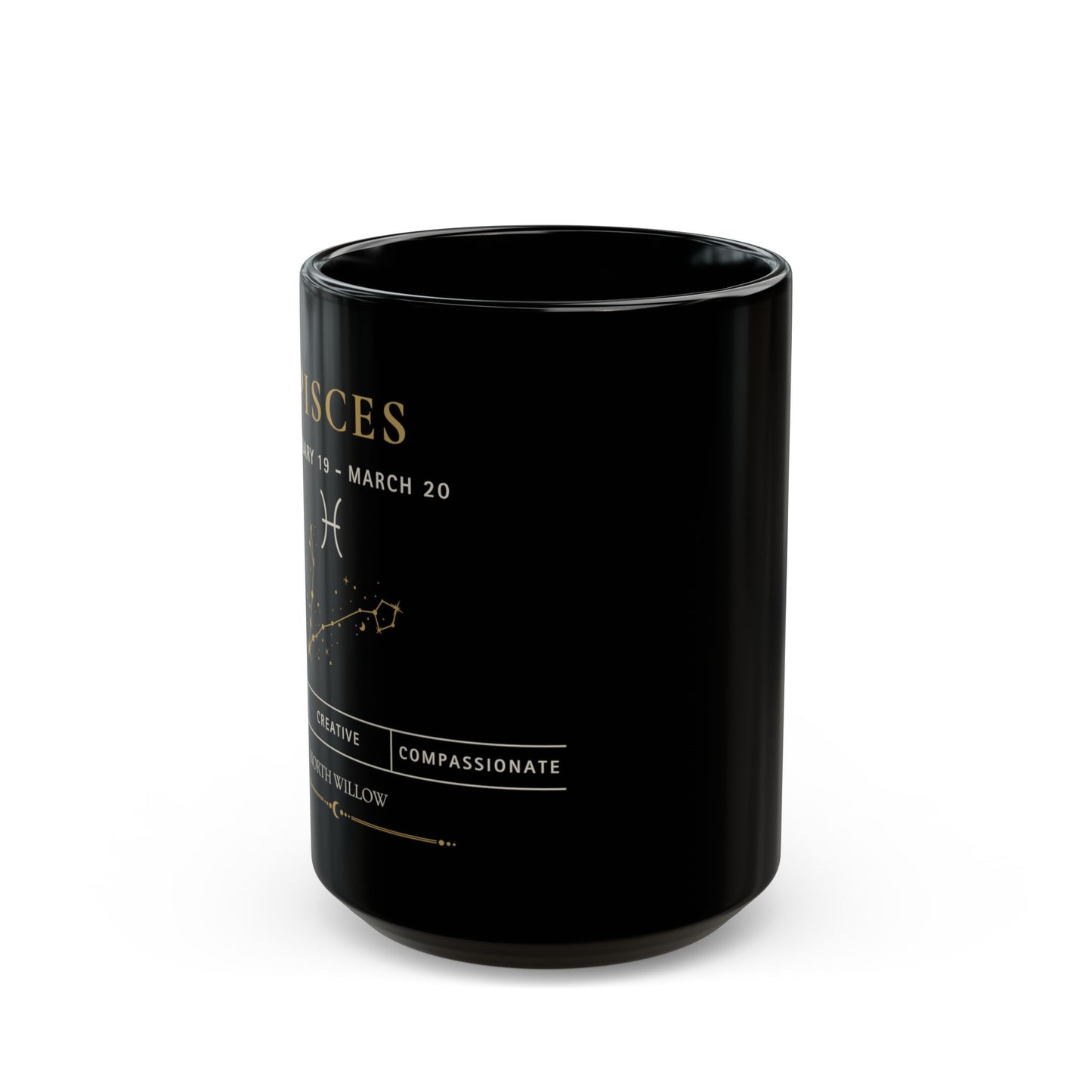 Pisces Zodiac Mug | Astrology Coffee Mug | Celestial Gift | 15 oz Ceramic Mug | Zodiac Birthday Gift
