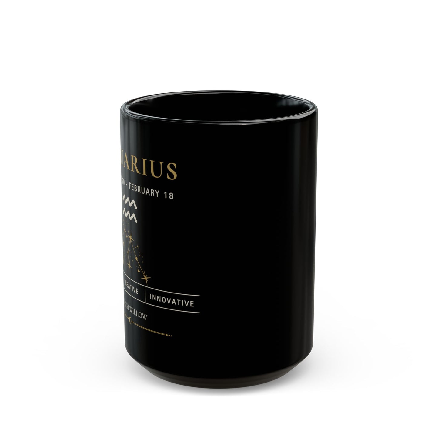 Aquarius Zodiac Mug | Astrology Coffee Mug | Celestial Gift | 15 oz Ceramic Mug | Zodiac Birthday Gift