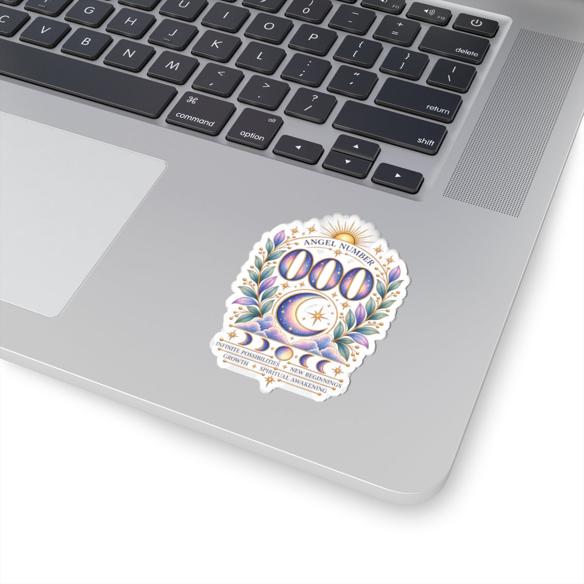 000 Angel Number Sticker, New Beginnings Vinyl Sticker, Spiritual Awakening Celestial Sticker, Numerology Gift
