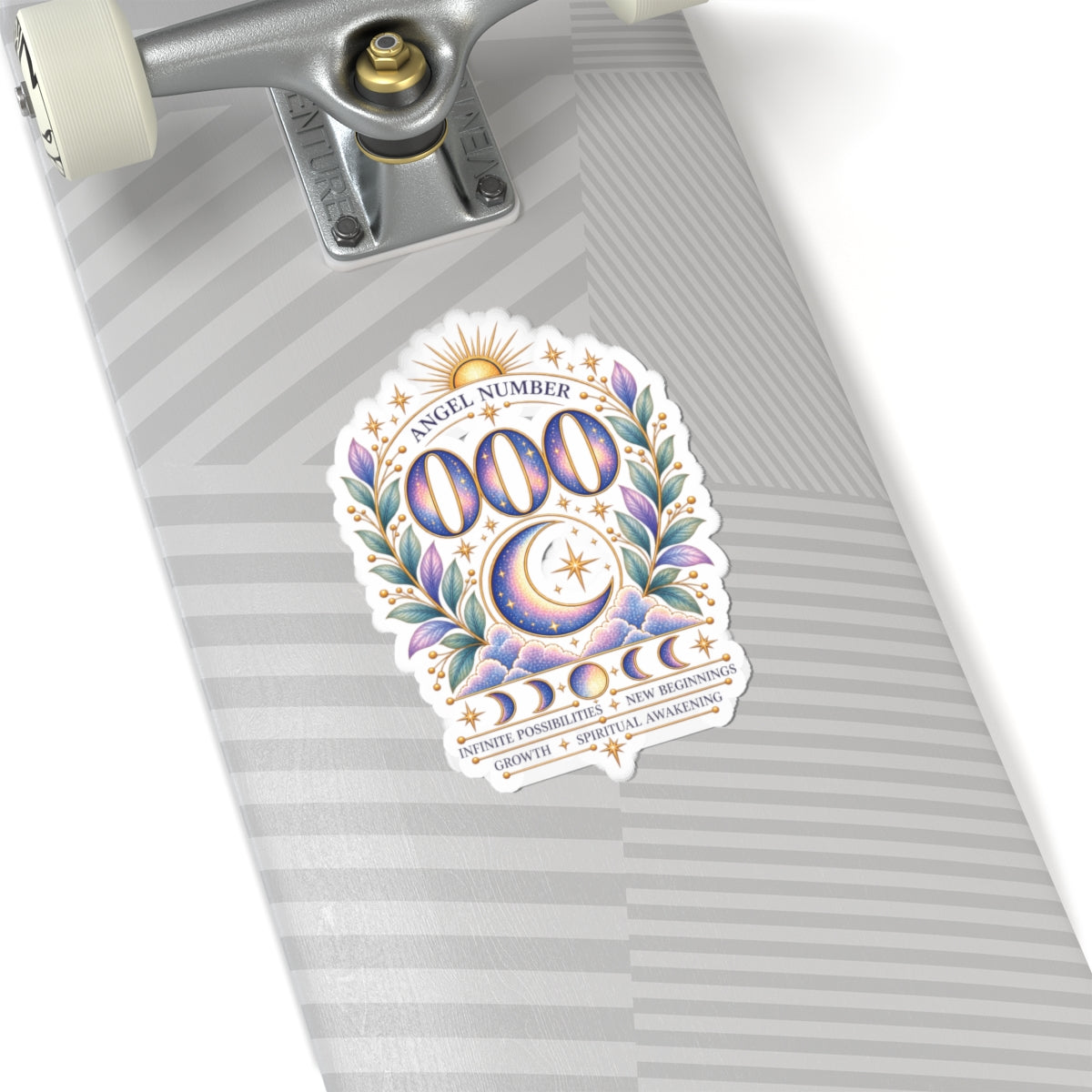 000 Angel Number Sticker, New Beginnings Vinyl Sticker, Spiritual Awakening Celestial Sticker, Numerology Gift