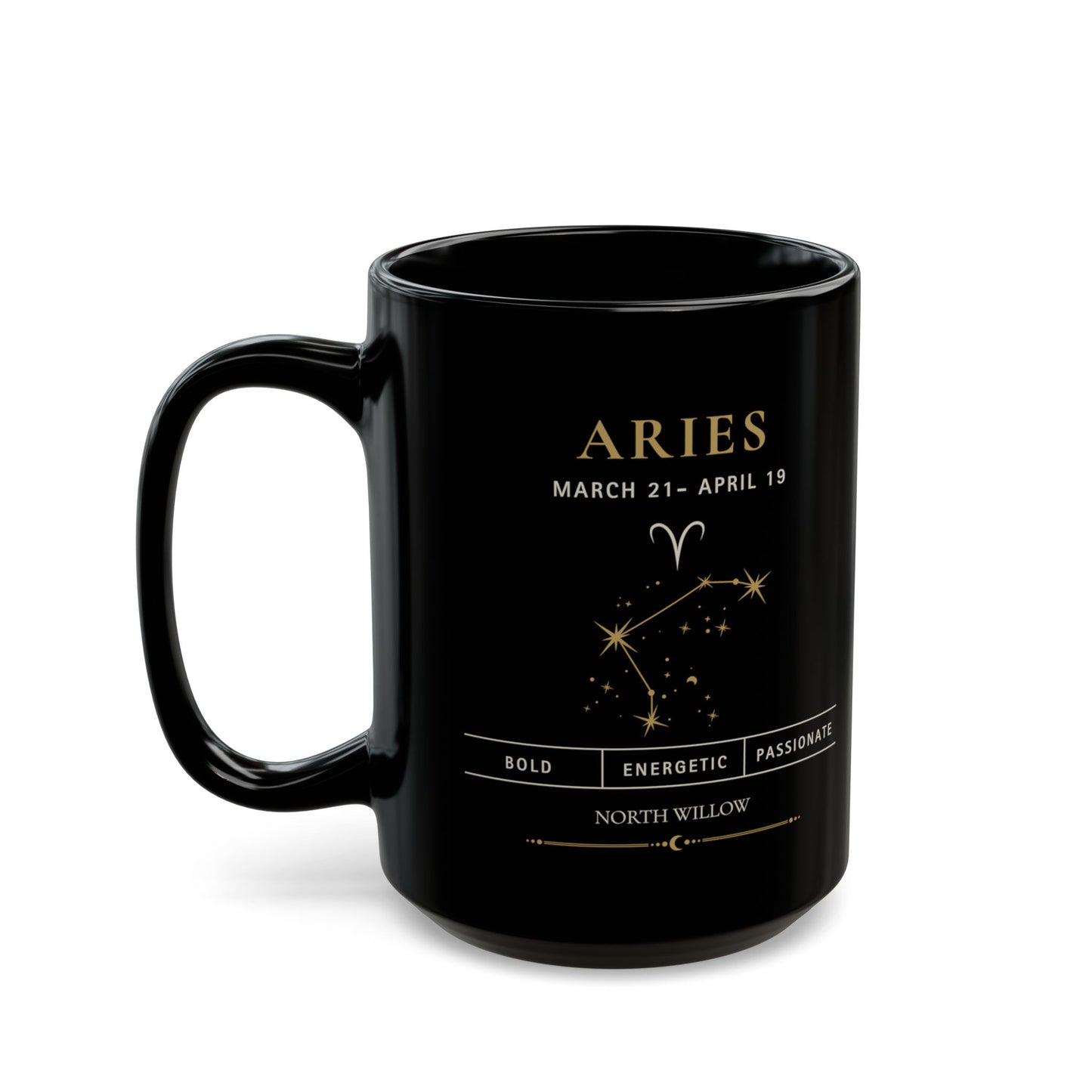 Aries Zodiac Mug | Astrology Coffee Mug | Celestial Gift | 15 oz Ceramic Mug | Zodiac Birthday Gift