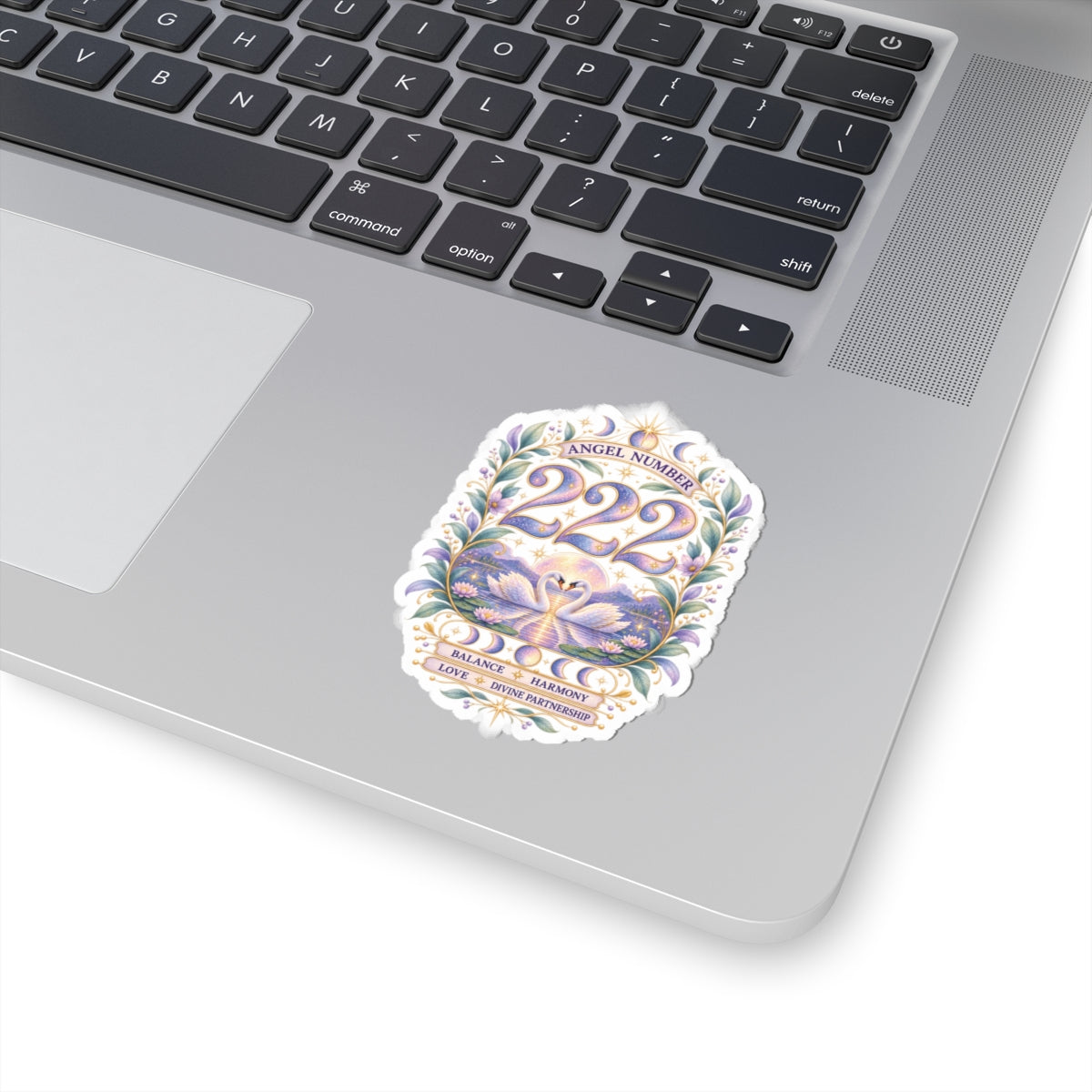 222 Angel Number Sticker, Balance & Harmony Vinyl Sticker, Love Celestial Sticker, Divine Partnership Numerology Gift