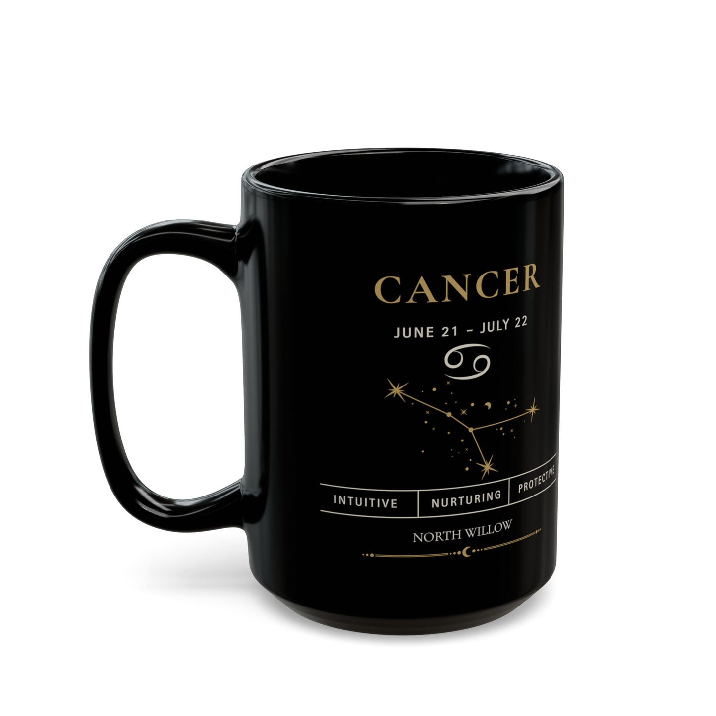 Cancer Zodiac Mug | Astrology Coffee Mug | Celestial Gift | 15 oz Ceramic Mug | Zodiac Birthday Gift