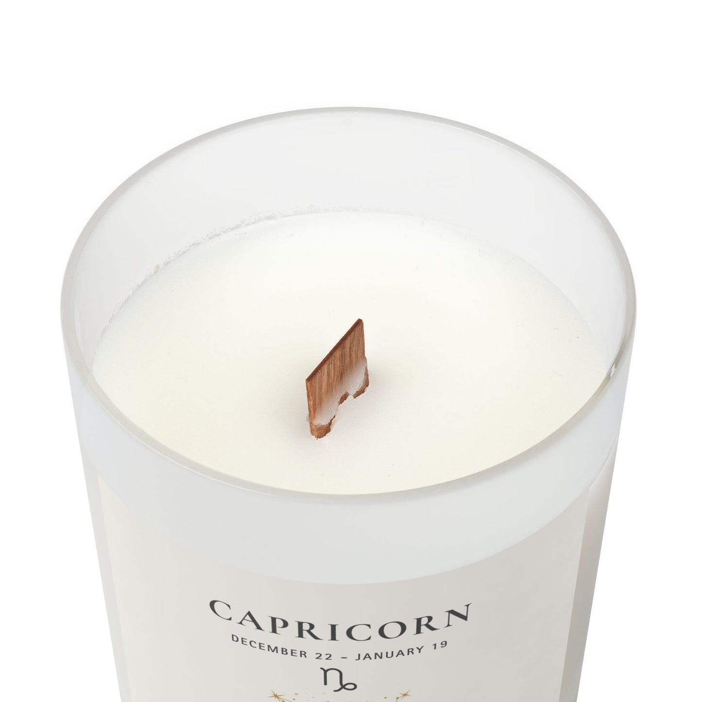 Capricorn Zodiac Candle | Coconut Soy Candle | Astrology Gift | 11 oz Wooden Wick Candle