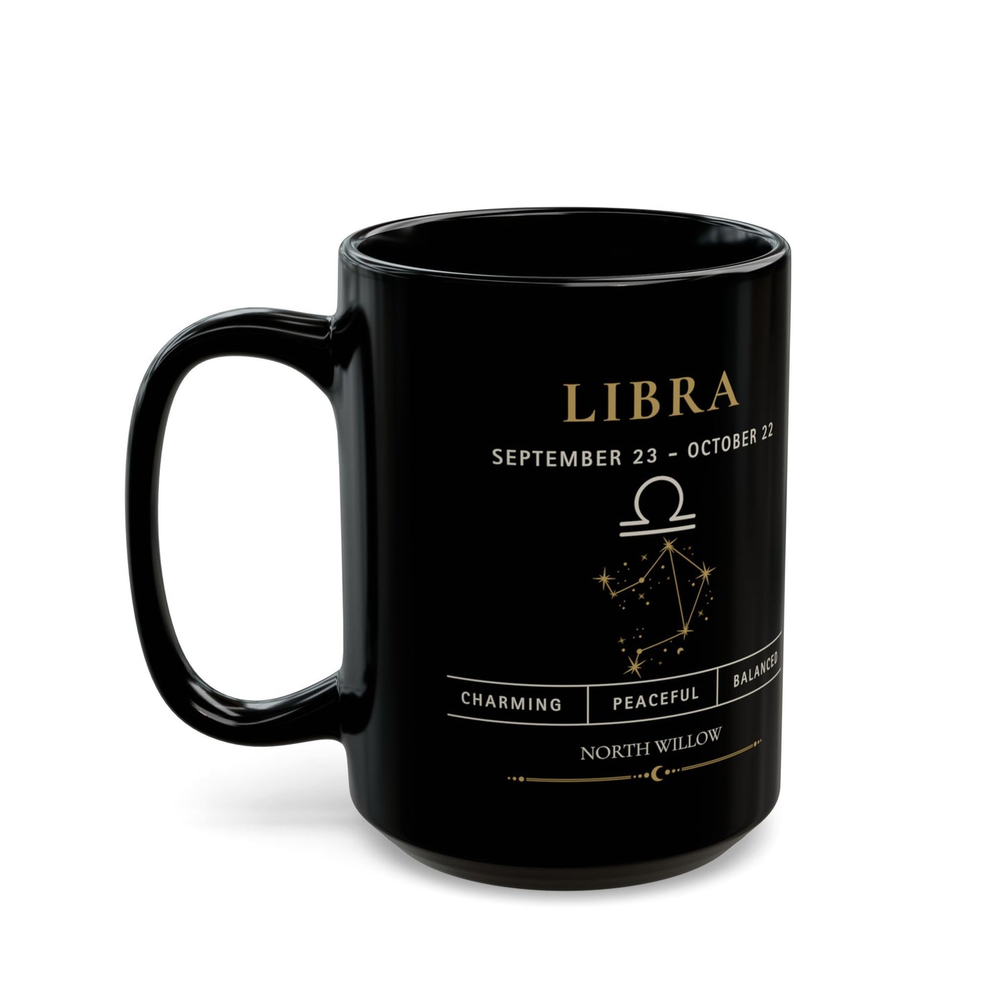 Libra Zodiac Mug | Astrology Coffee Mug | Celestial Gift | 15 oz Ceramic Mug | Zodiac Birthday Gift