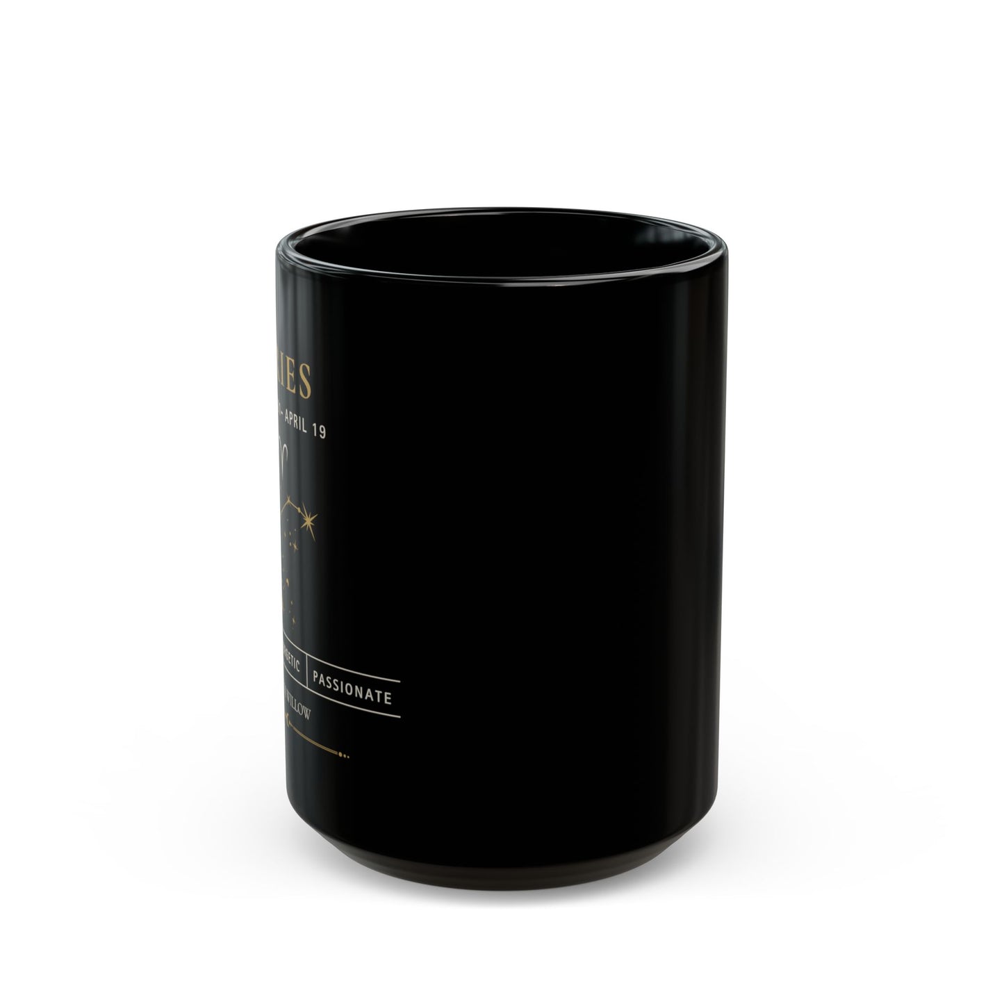 Aries Zodiac Mug | Astrology Coffee Mug | Celestial Gift | 15 oz Ceramic Mug | Zodiac Birthday Gift