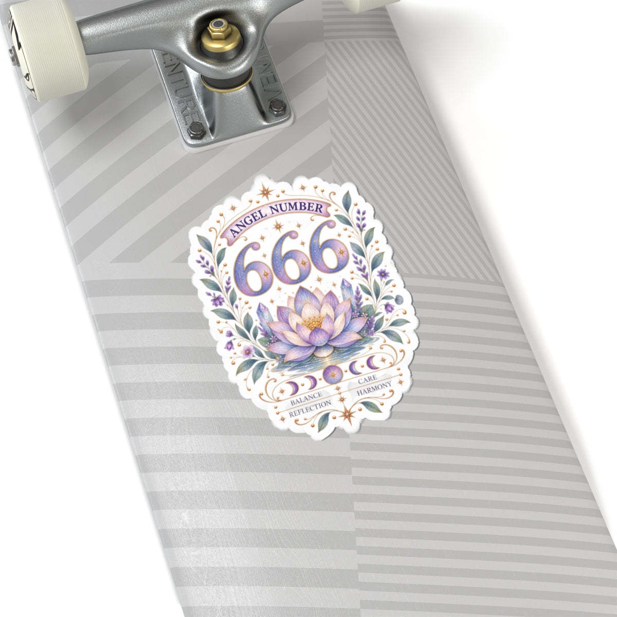 666 Angel Number Sticker, Balance & Harmony Vinyl Sticker, Reflection Celestial Sticker, Spiritual Numerology Gift