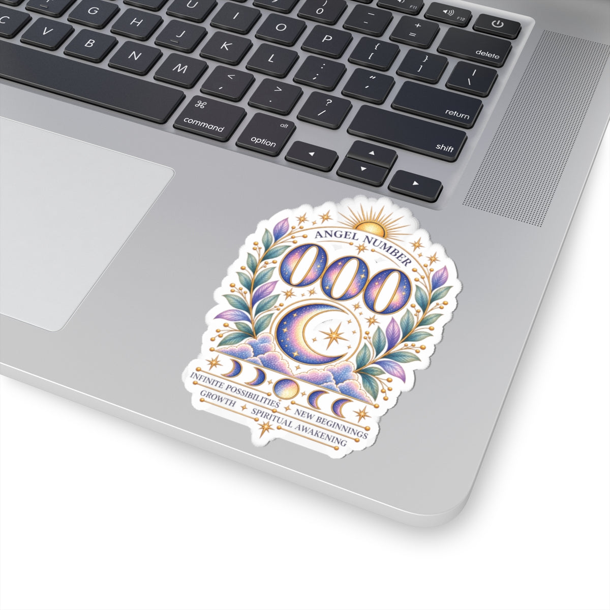 000 Angel Number Sticker, New Beginnings Vinyl Sticker, Spiritual Awakening Celestial Sticker, Numerology Gift