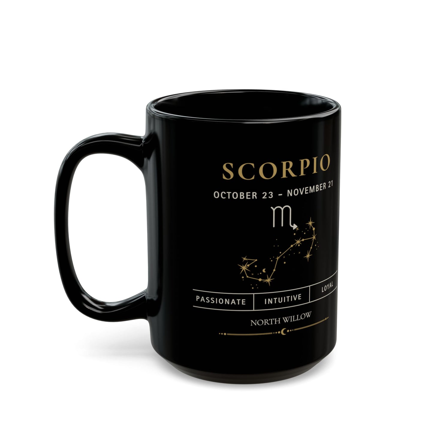 Scorpio Zodiac Mug | Astrology Coffee Mug | Celestial Gift | 15 oz Ceramic Mug | Zodiac Birthday Gift