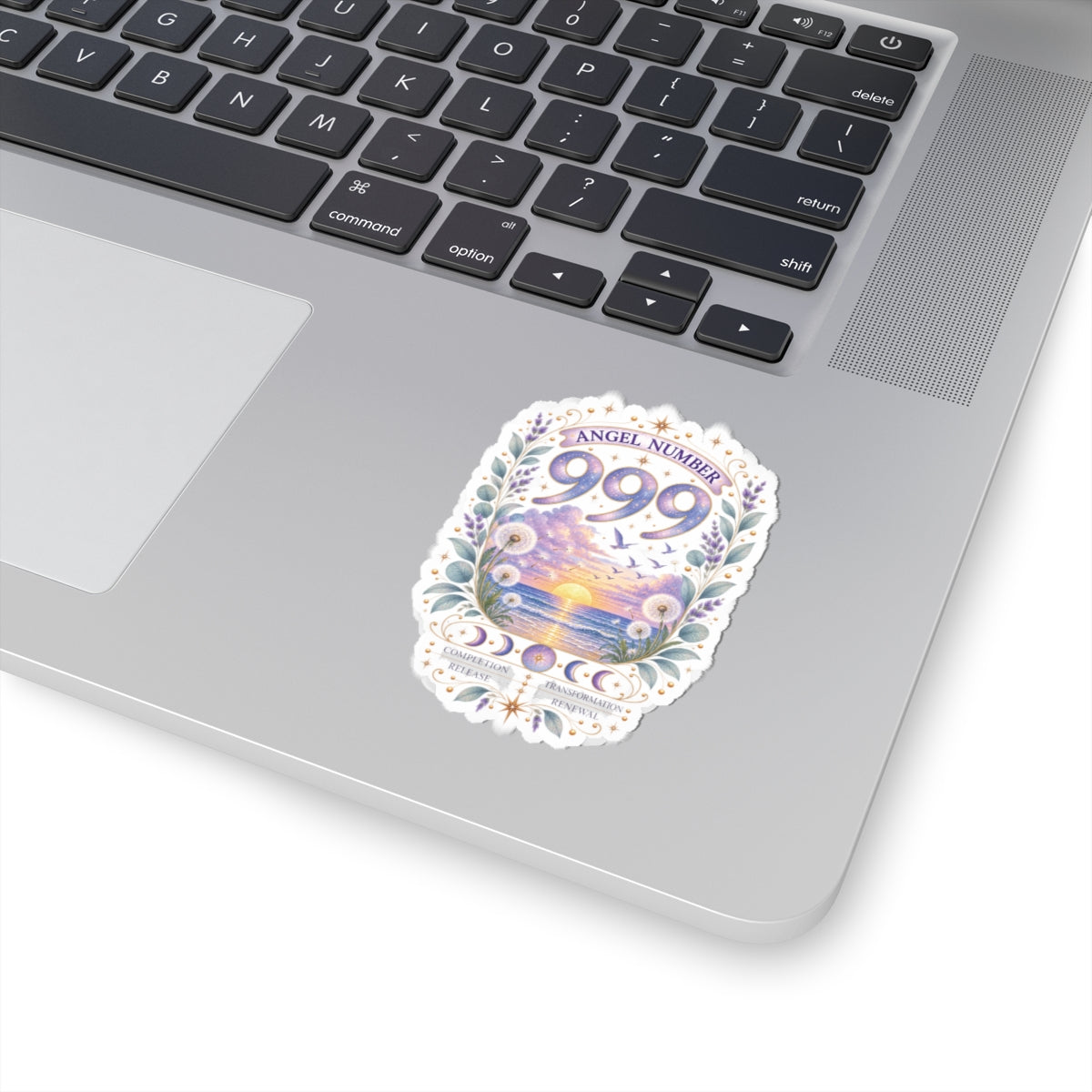 999 Angel Number Sticker, Transformation Vinyl Sticker, Completion & Renewal Celestial Sticker, Spiritual Numerology Gift