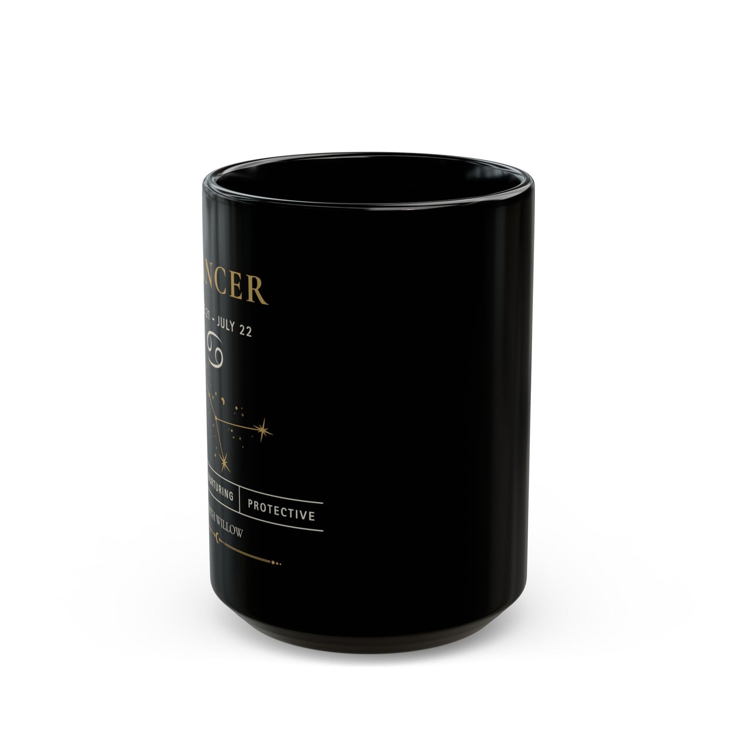 Cancer Zodiac Mug | Astrology Coffee Mug | Celestial Gift | 15 oz Ceramic Mug | Zodiac Birthday Gift