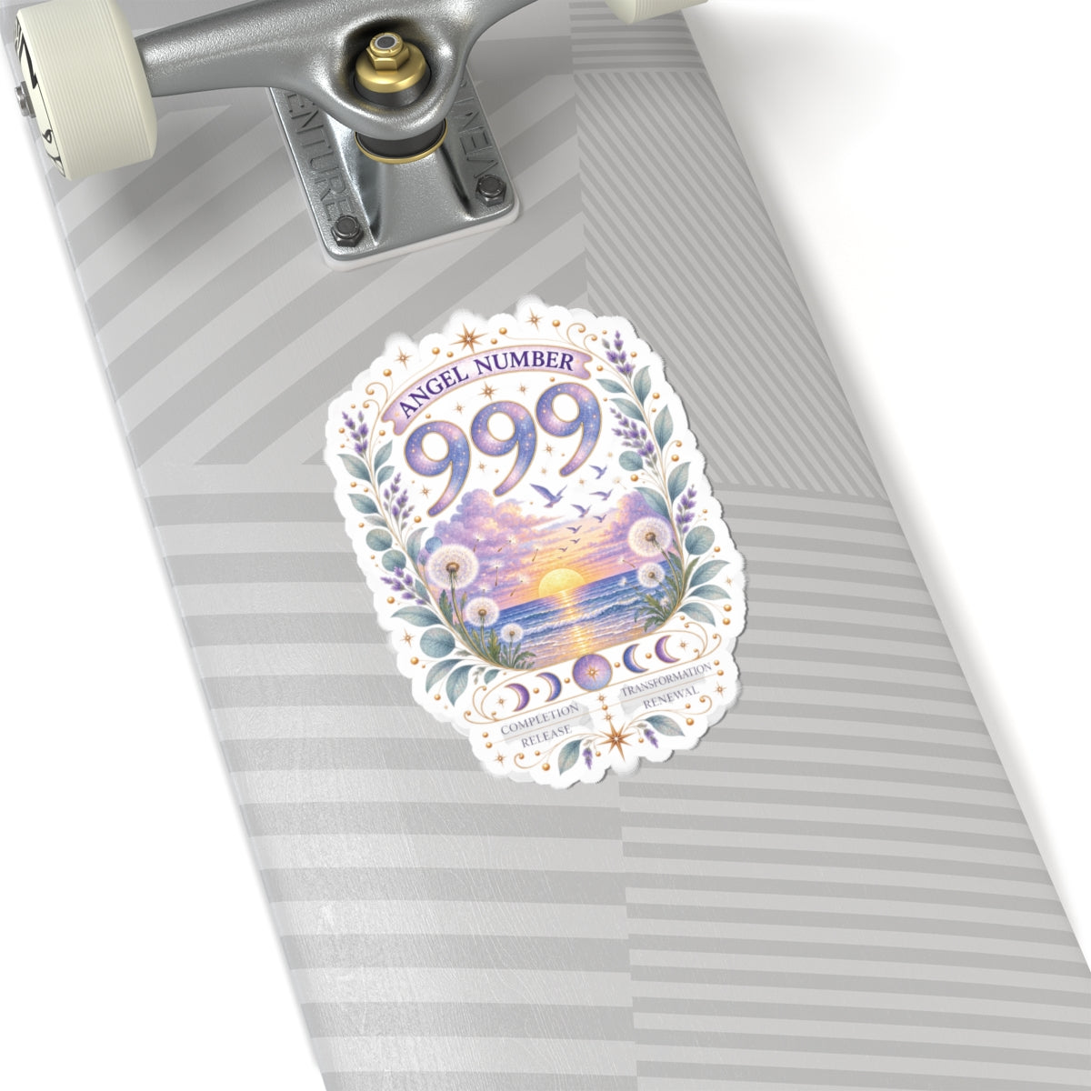 999 Angel Number Sticker, Transformation Vinyl Sticker, Completion & Renewal Celestial Sticker, Spiritual Numerology Gift