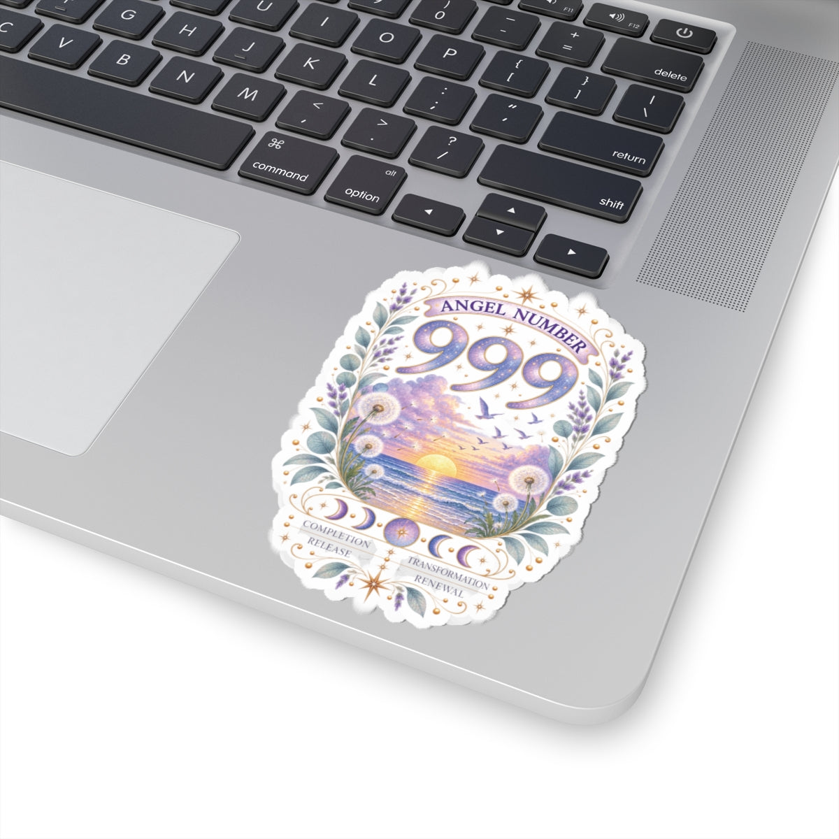999 Angel Number Sticker, Transformation Vinyl Sticker, Completion & Renewal Celestial Sticker, Spiritual Numerology Gift