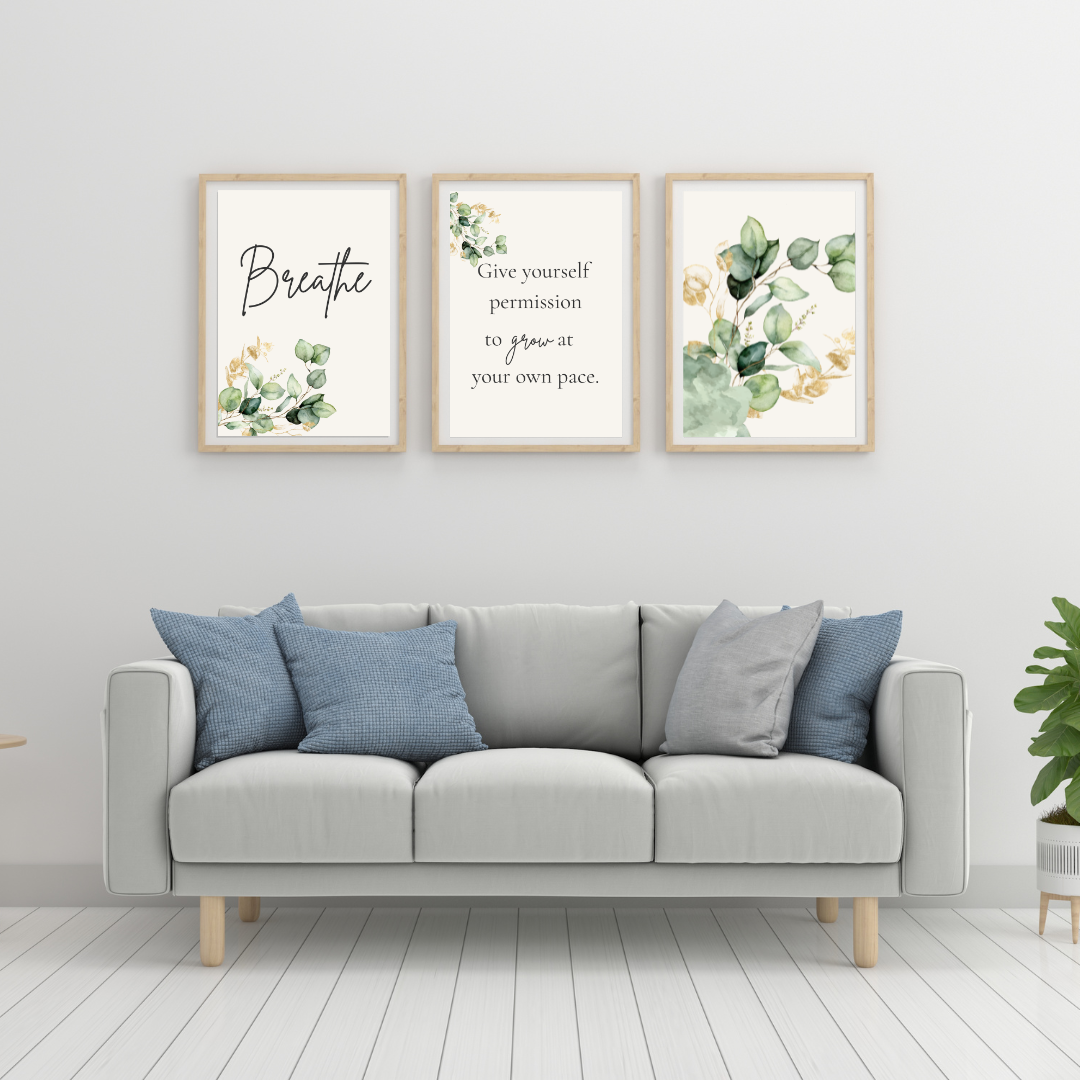 Quiet Mornings | Printable Wall Art Bundle (Set of 3)