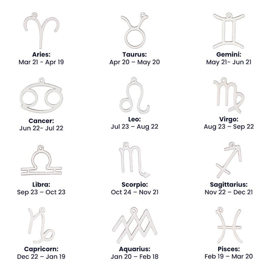 ✨ Zodiac Sign Necklace | Gold or Silver Astrology Pendant