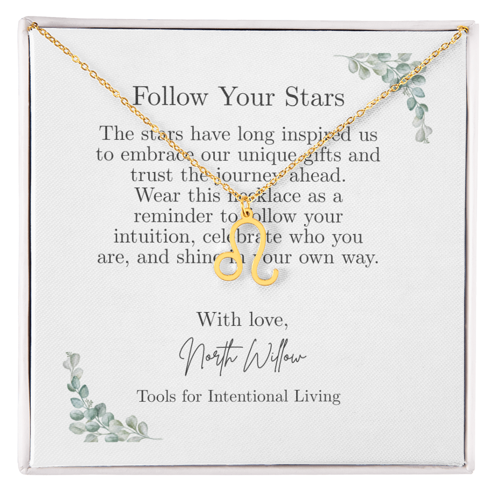 ✨ Zodiac Sign Necklace | Gold or Silver Astrology Pendant