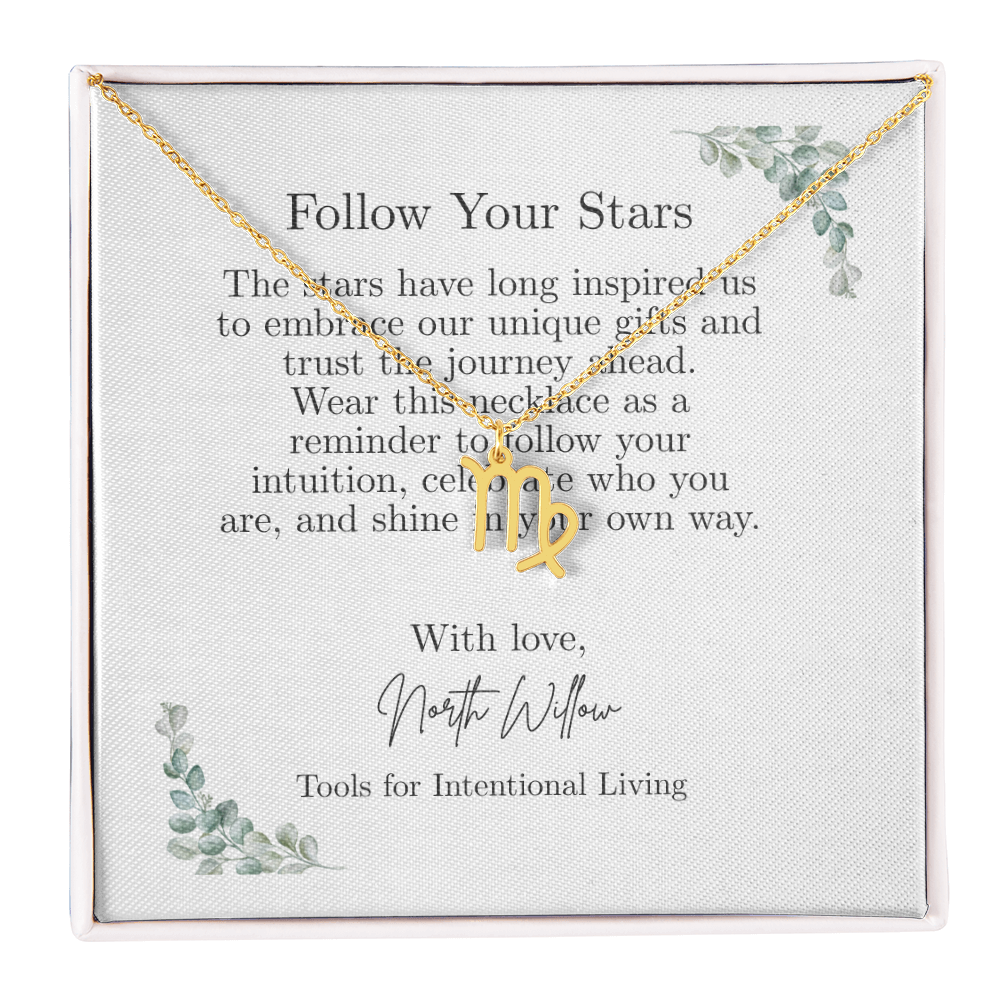 ✨ Zodiac Sign Necklace | Gold or Silver Astrology Pendant