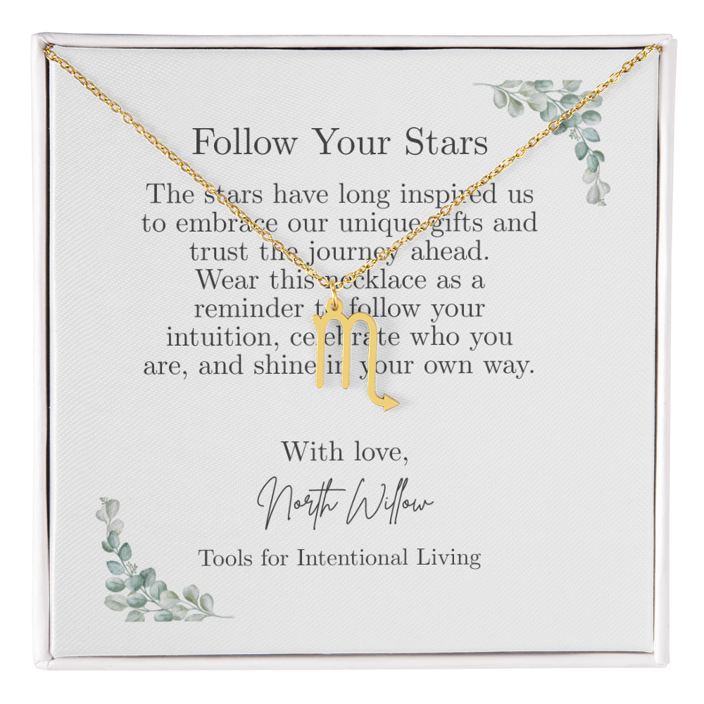 ✨ Zodiac Sign Necklace | Gold or Silver Astrology Pendant