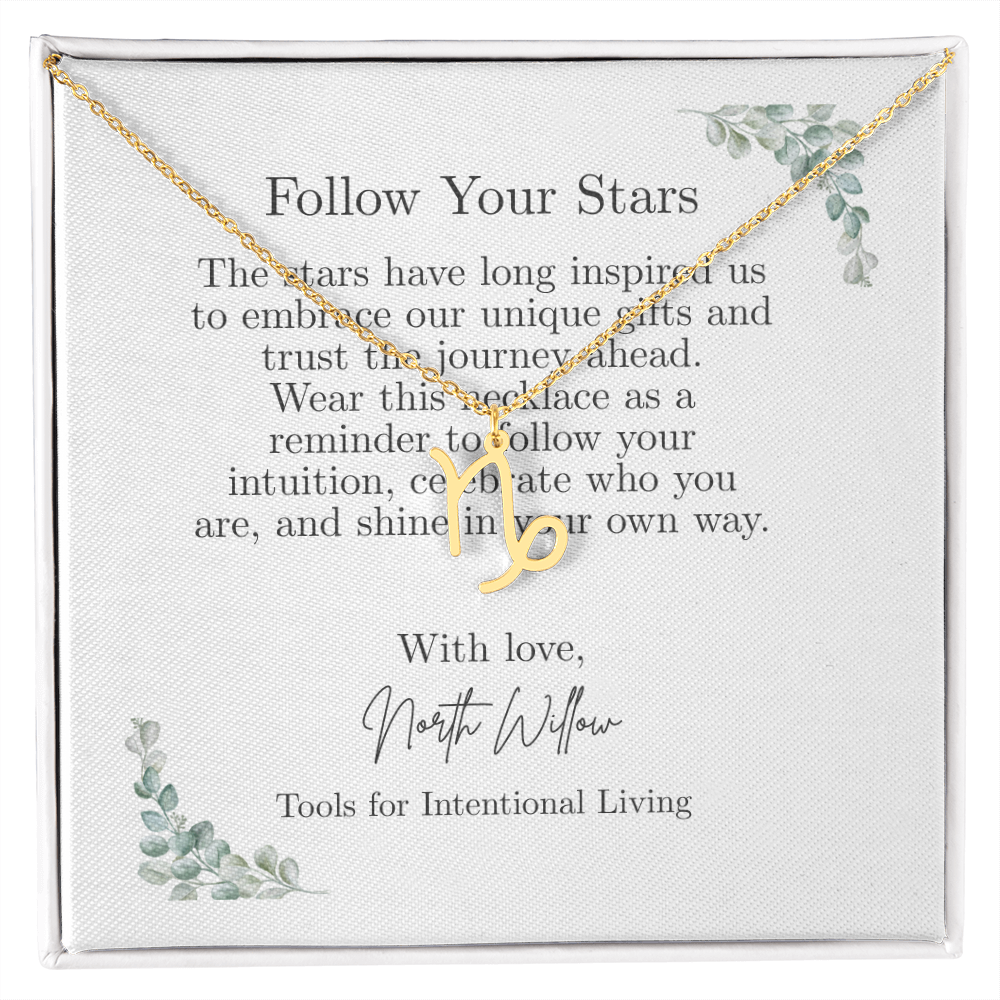 ✨ Zodiac Sign Necklace | Gold or Silver Astrology Pendant