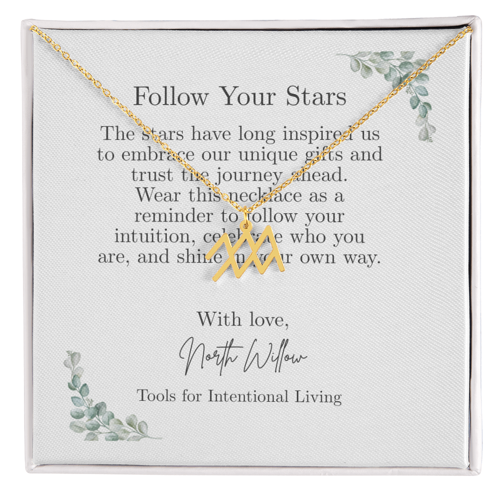 ✨ Zodiac Sign Necklace | Gold or Silver Astrology Pendant