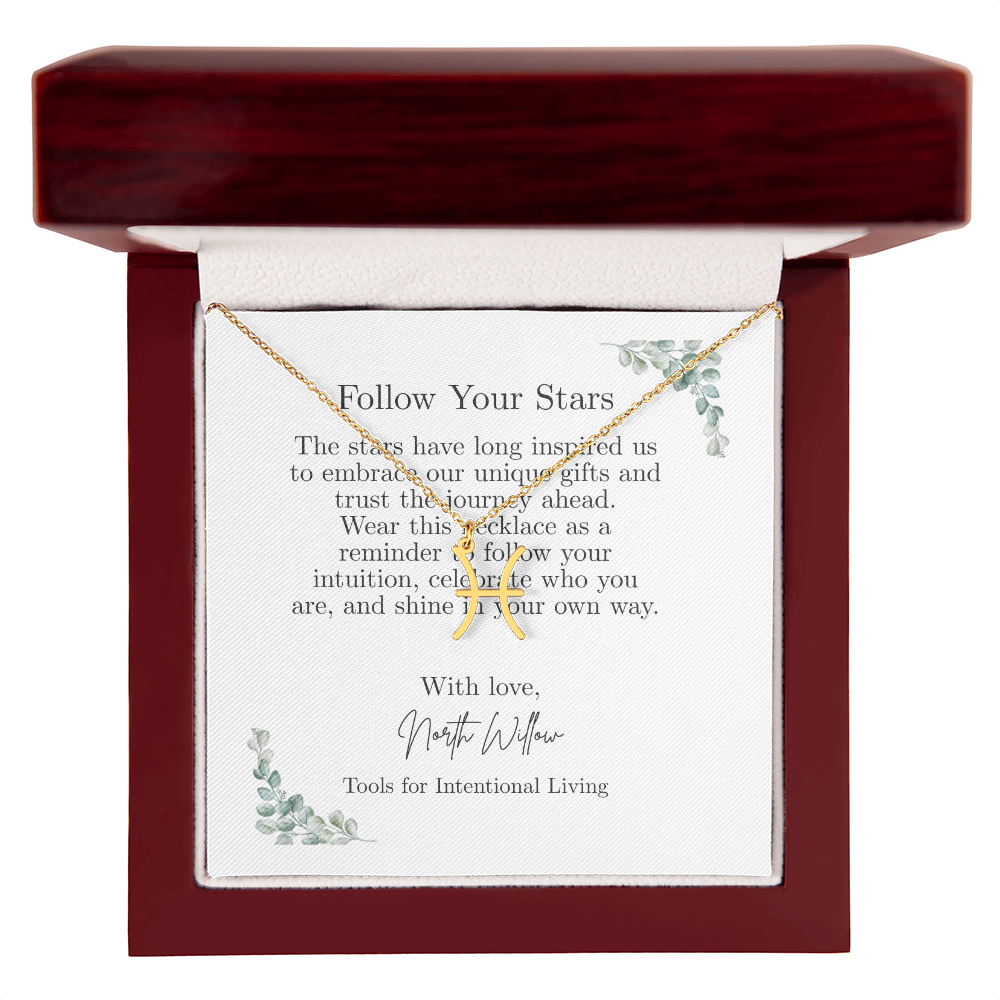 ✨ Zodiac Sign Necklace | Gold or Silver Astrology Pendant